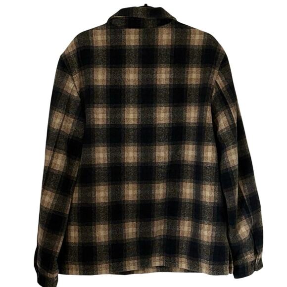 Dues Ex Machina The Piston Wool Shirt Lightweight Coat Jacket Plaid Men's Size L - Picture 3 of 14